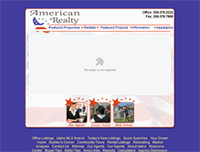 Tablet Screenshot of americanrealtyidaho.net